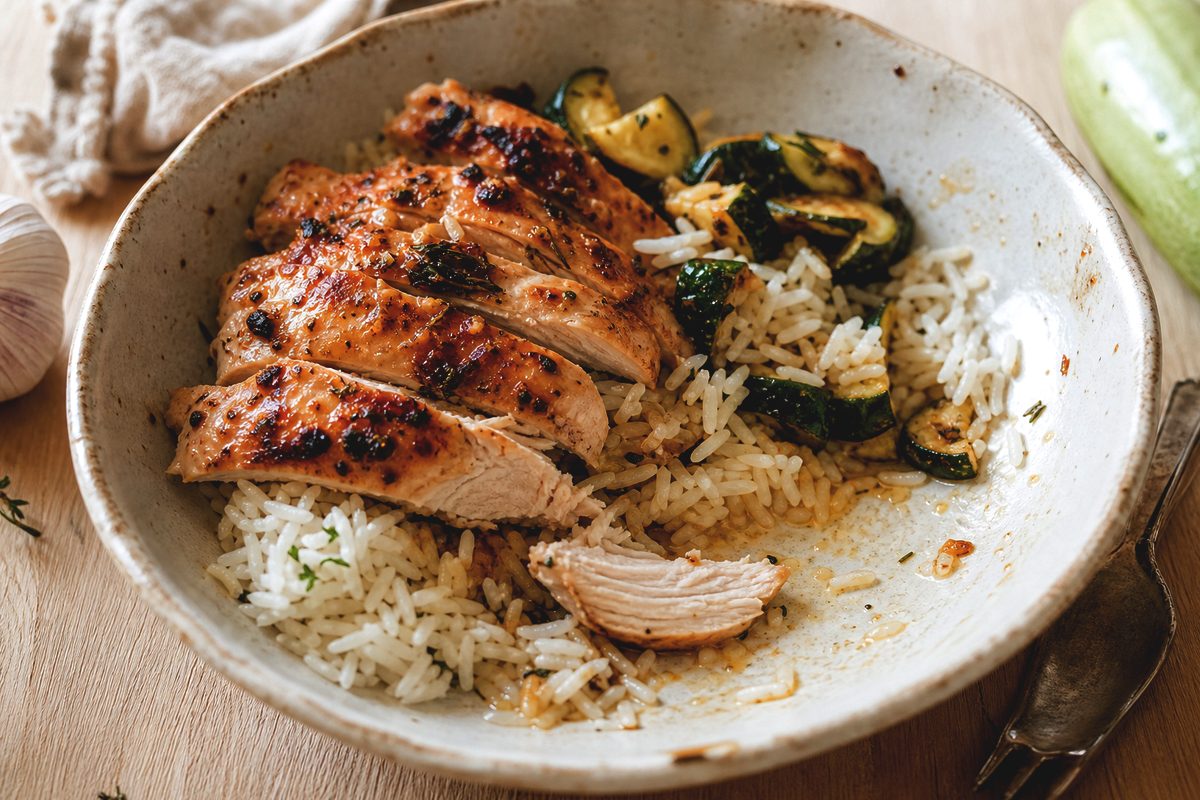 Bowl de poulet rôti maison
