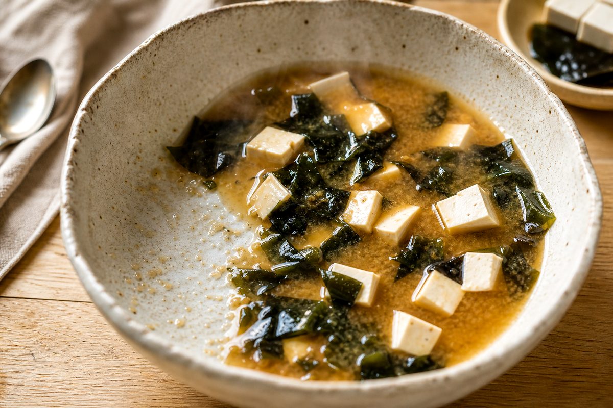 Soupe miso tofu